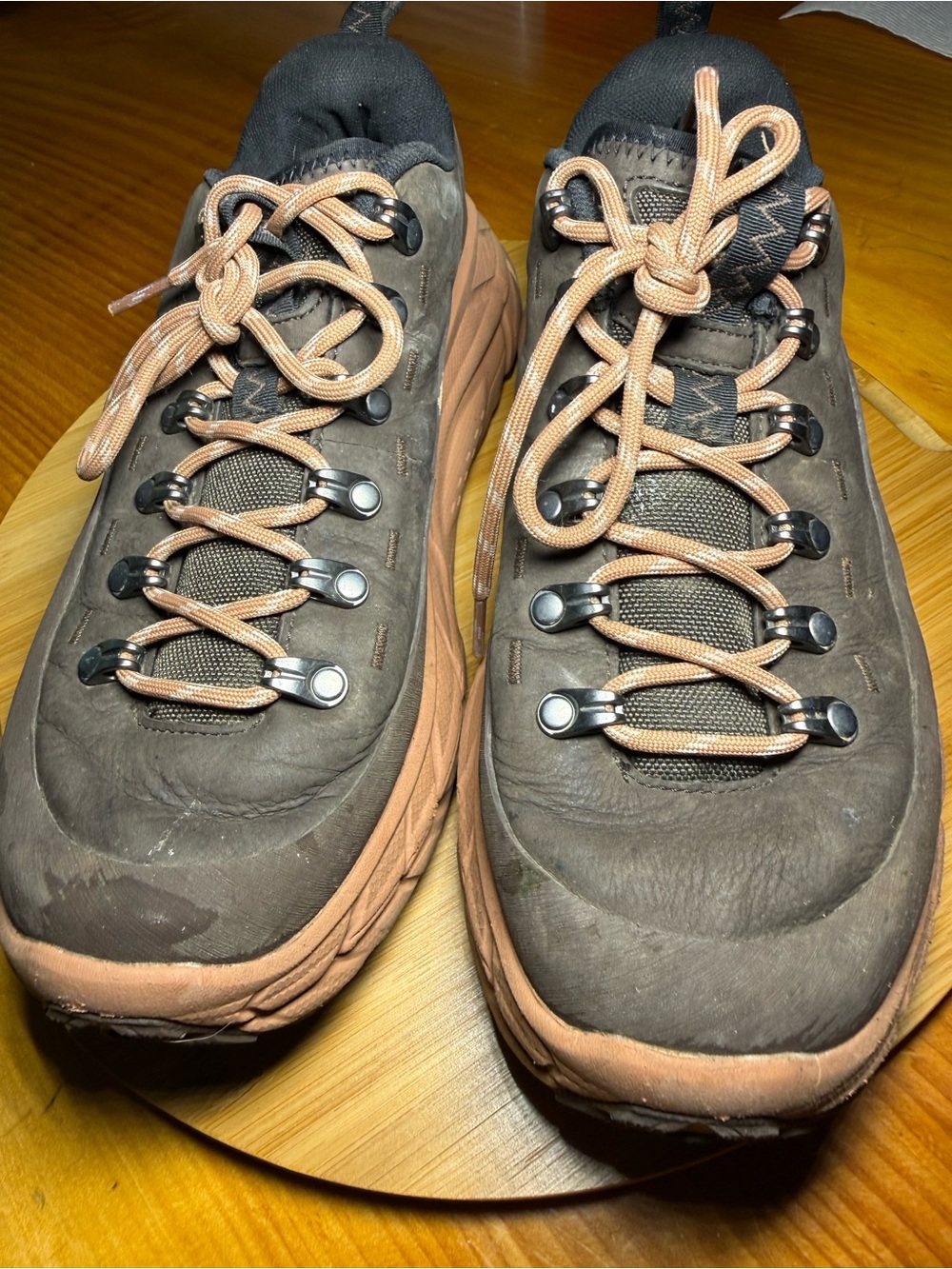 Hoka Tor Summit Cast Iron Walnut Hiking Trail Shoes Mens 10 US